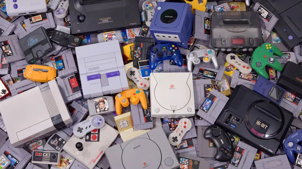 A full video game collection ready for buyout