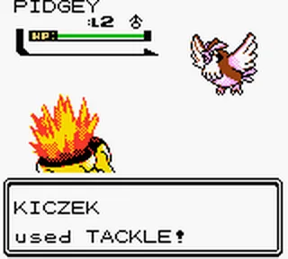 Pokémon Gold/Silver gameplay on Game Boy Color