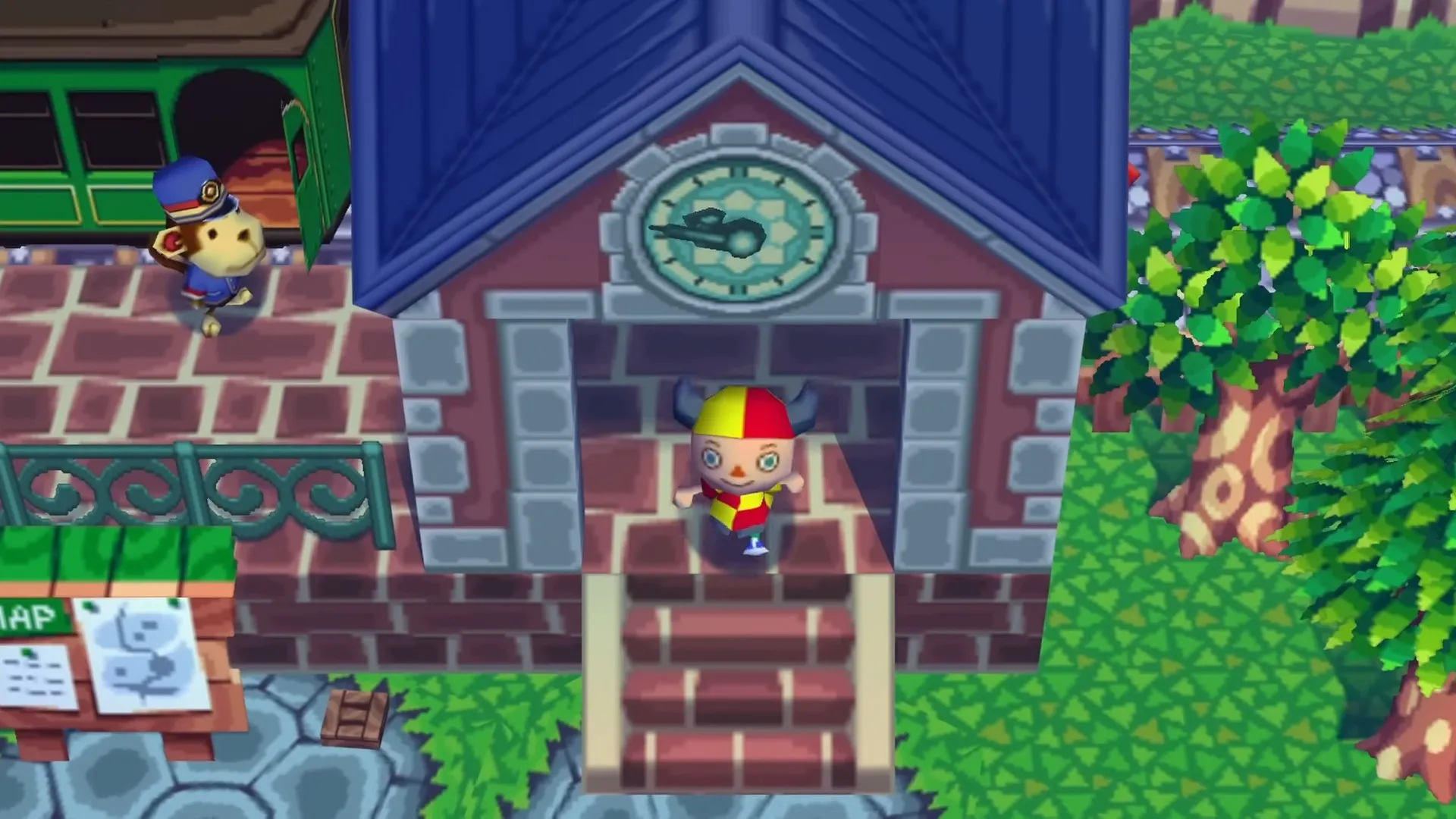 Animal Crossing gameplay, captured via the unofficial decompiled PC port
