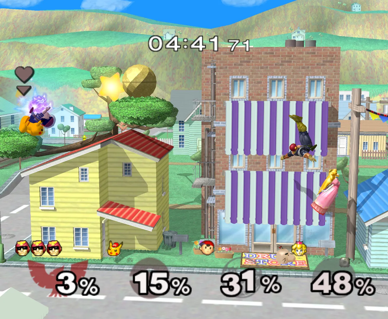 Super Smash Bros. Melee gameplay on GameCube
