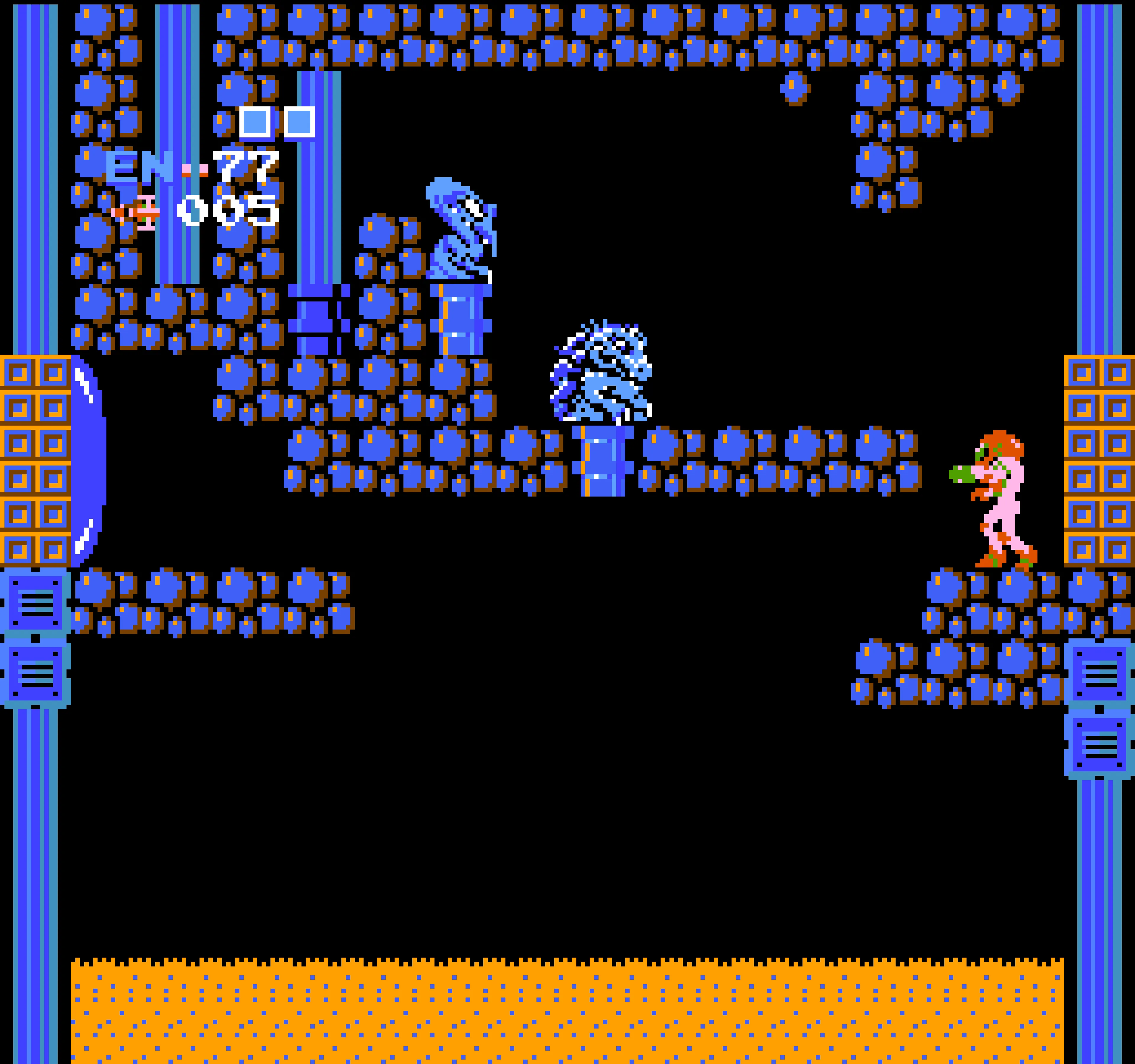 Metroid gameplay on NES