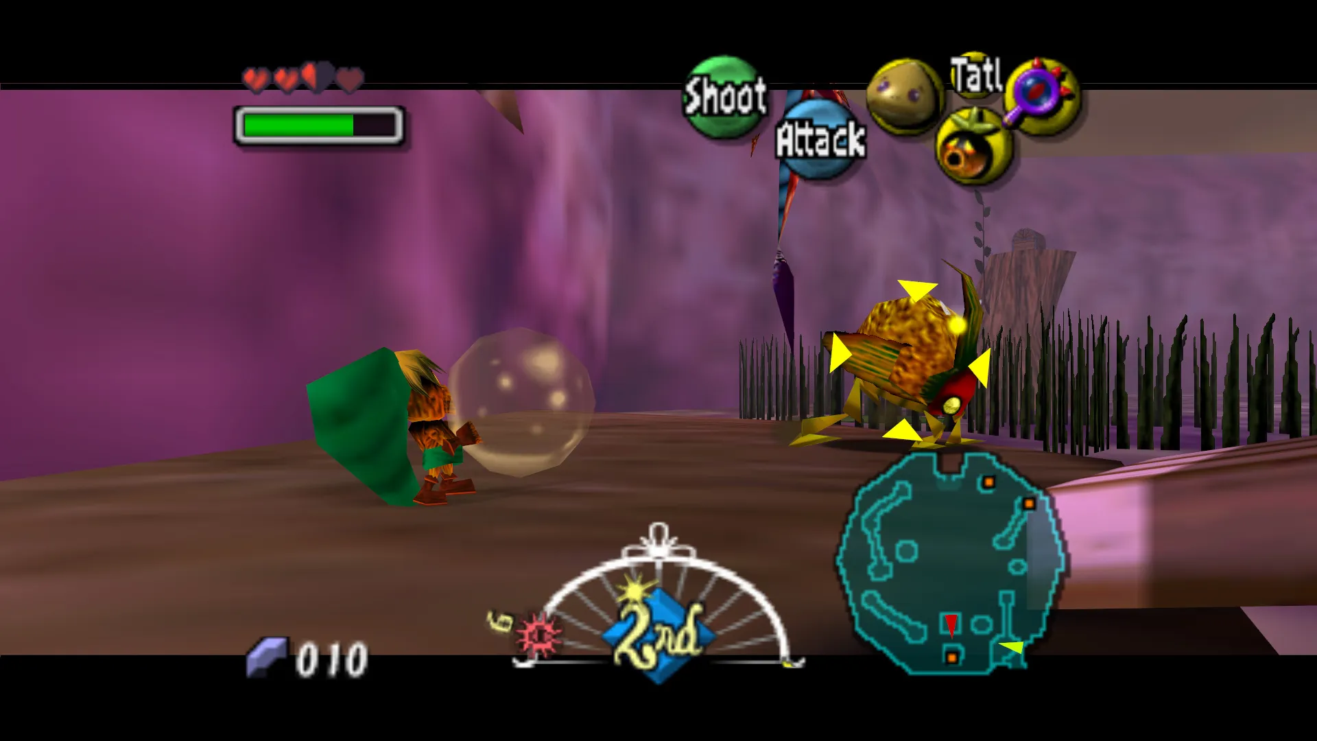 The Legend of Zelda: Majora’s Mask gameplay on Nintendo 64