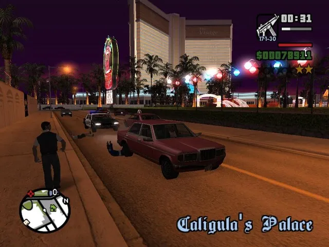 Grand Theft Auto: San Andreas gameplay on PlayStation 2