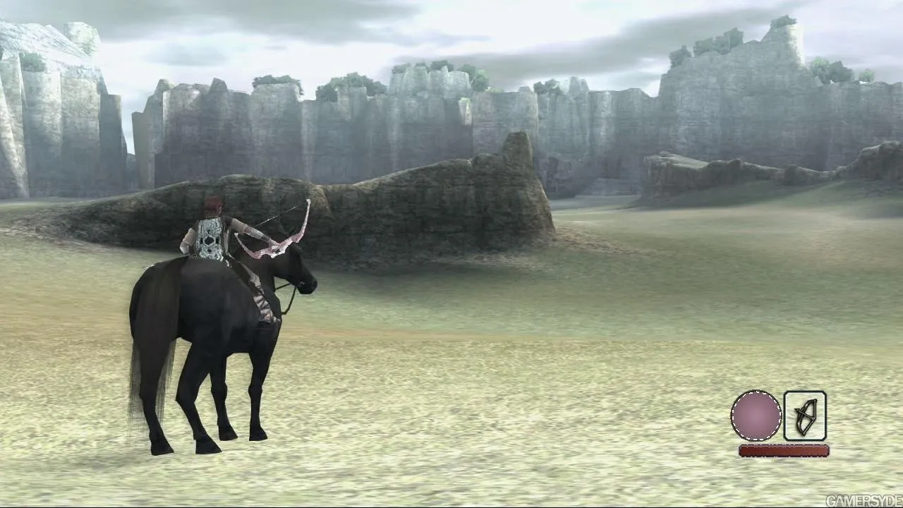 Shadow of the Colossus gameplay on PlayStation 2