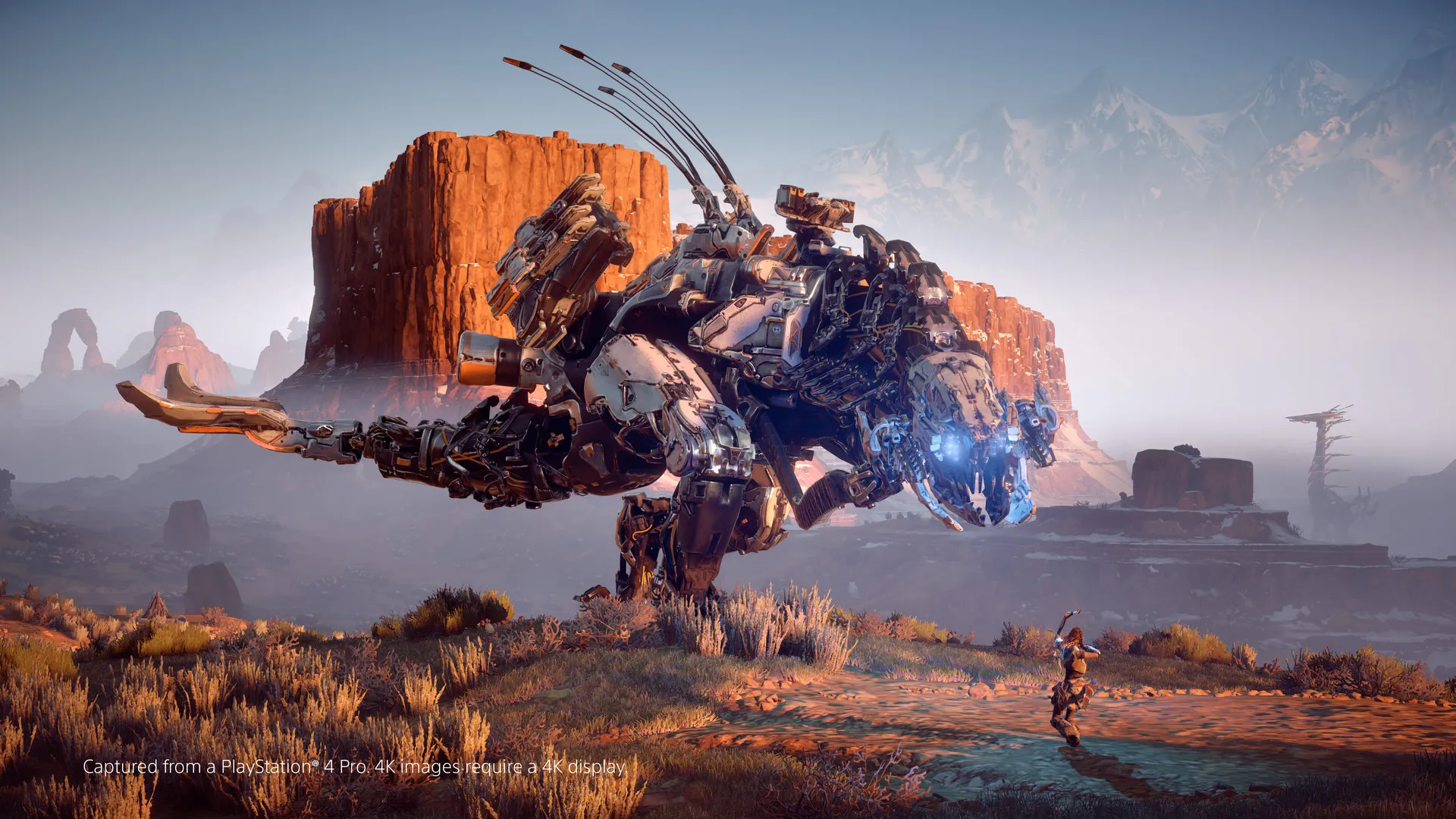 Horizon Zero Dawn gameplay on PlayStation 4