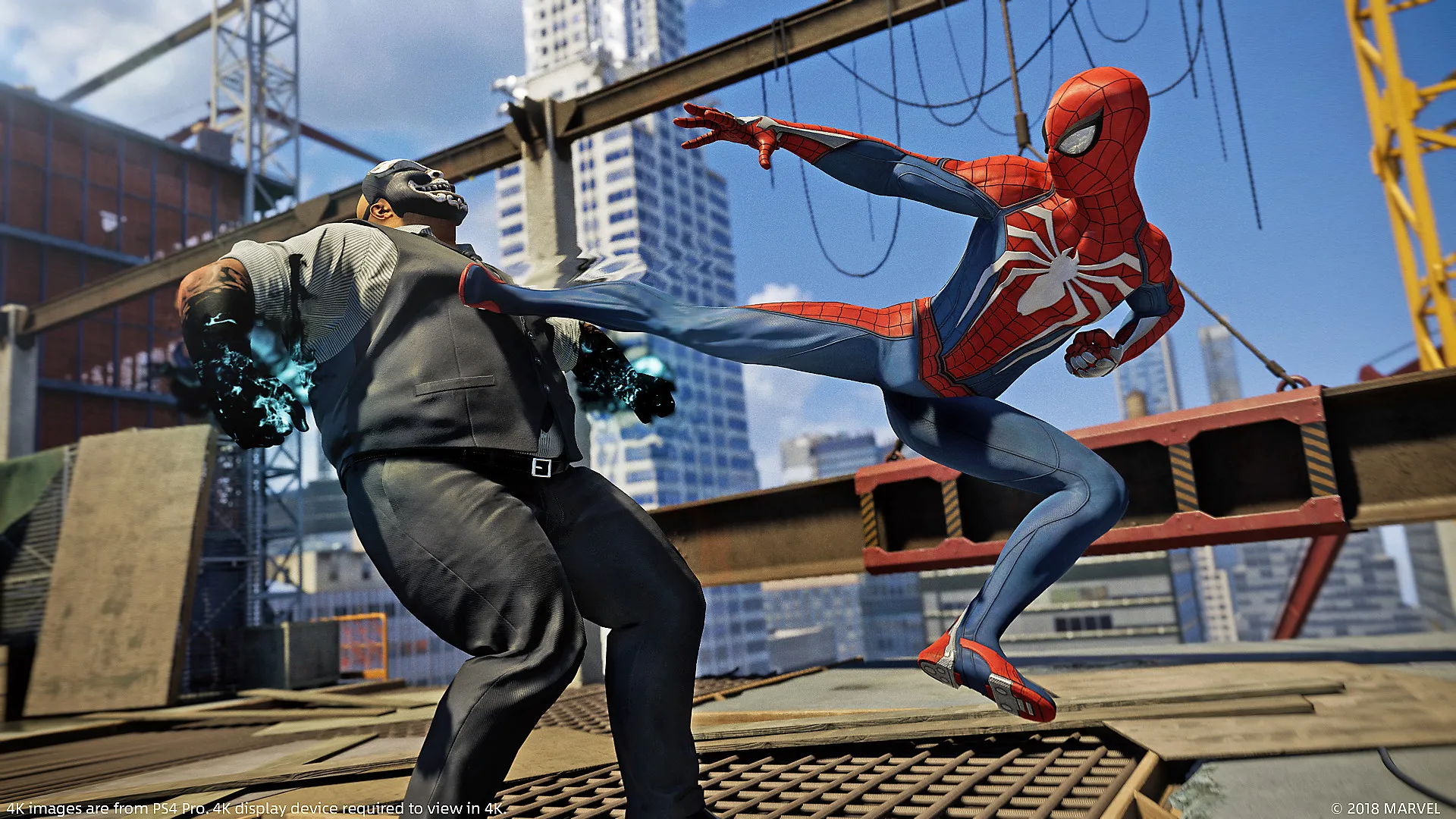 Marvel’s Spider-Man gameplay on PlayStation 4