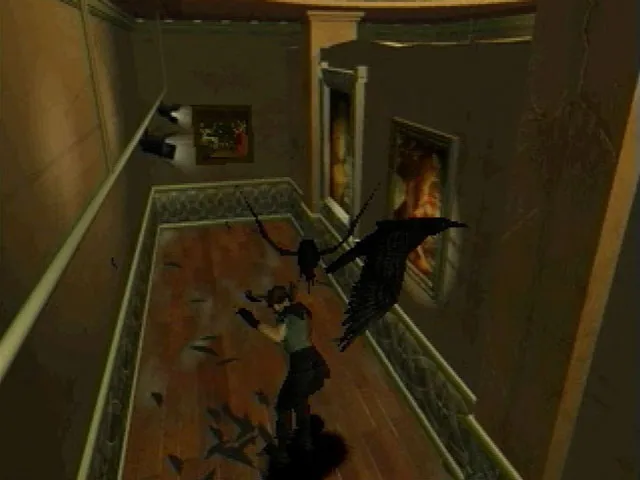 Resident Evil gameplay on PlayStation
