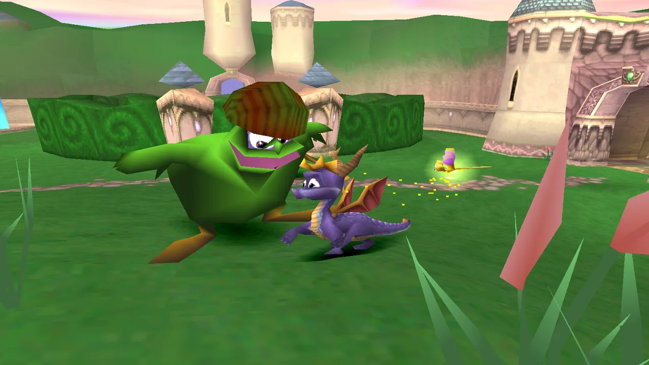 Spyro the Dragon gameplay on PlayStation