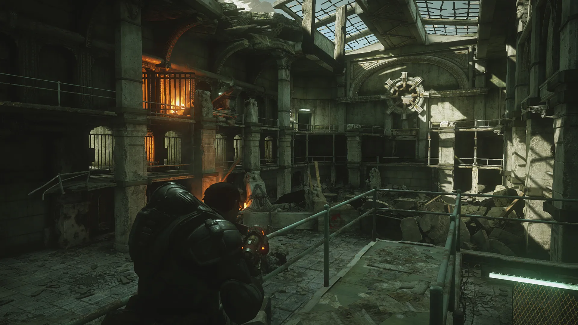 Gears of War gameplay on Xbox 360