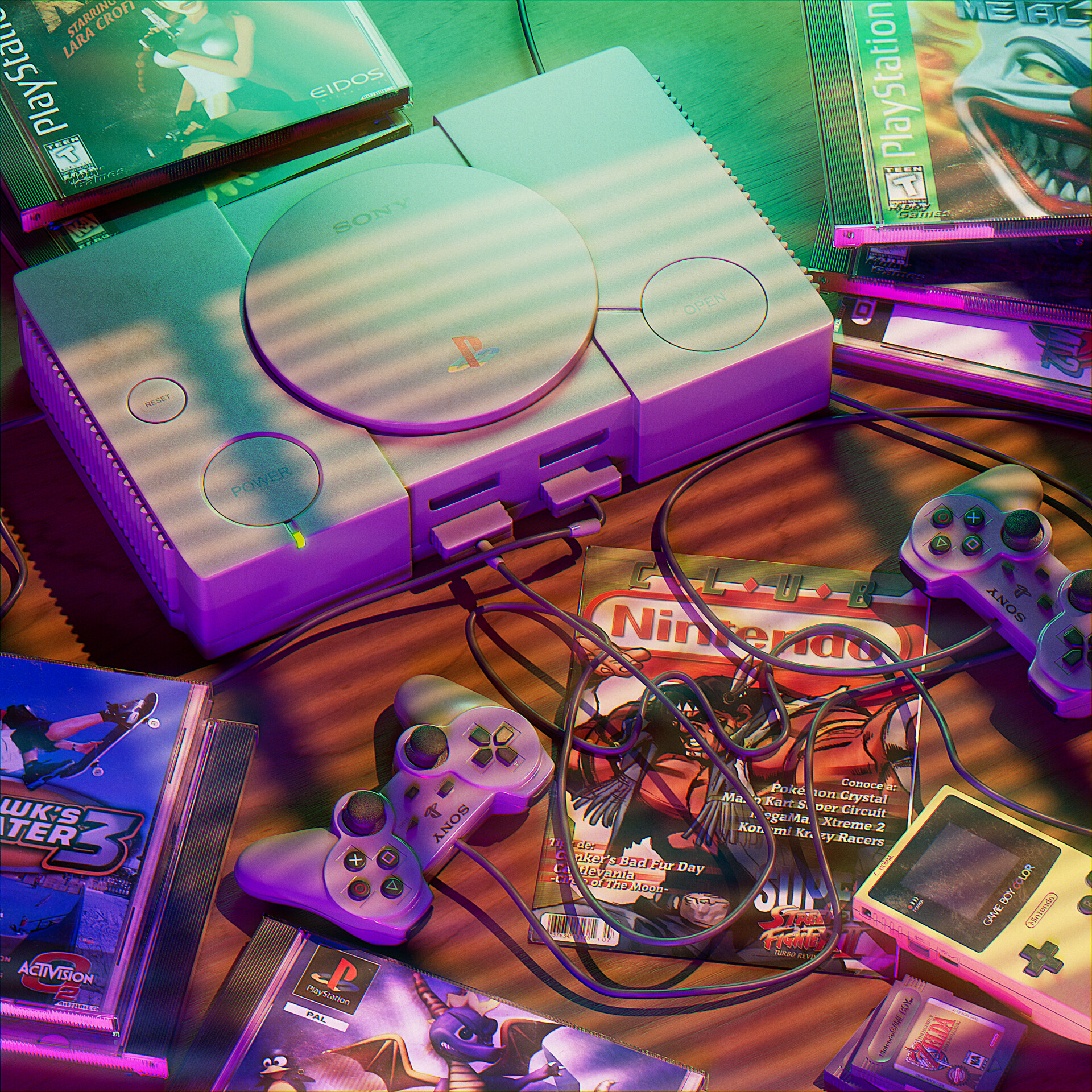 retro games ps1 gameboy